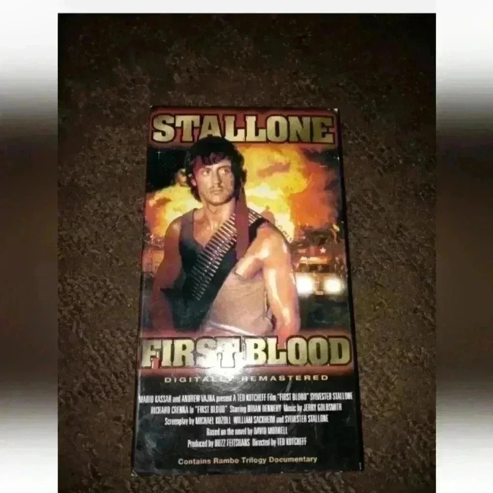 5/$25 Vintage Stallone First Blood Digitally Remastered VHS 1982
